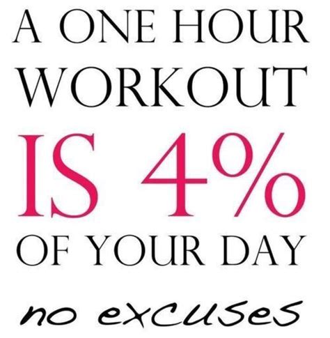 A One Hour Workout Is 4 Of Your Day No Excuses Picture