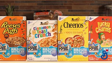 The lovely and captivating pictures printed on cereal boxes are definitely something that catches the beholder's eyes on the retail market shelves. Rube Goldberg machine-inspired cereal boxes | A Taste of General Mills