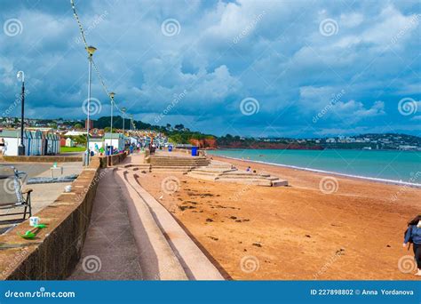 View Of Paignton Beach Torbay United Kingdom Editorial Photography