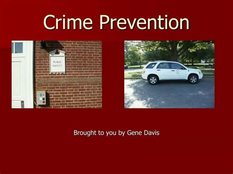 Ppt Crime Prevention Powerpoint Presentation Free Download Id5958638