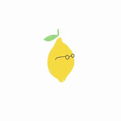 Lemon Fruits Drawing Gifs Animated Happy Pixel