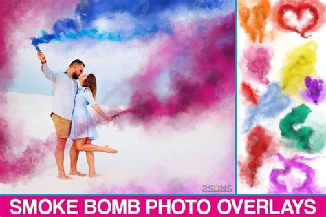 Smoke Bomb Overlays Colorful Smoke Fog Invent Actions
