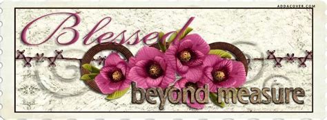 BLESSED BEYOND MEASURE Christian Facebook Cover Facebook Cover Fb