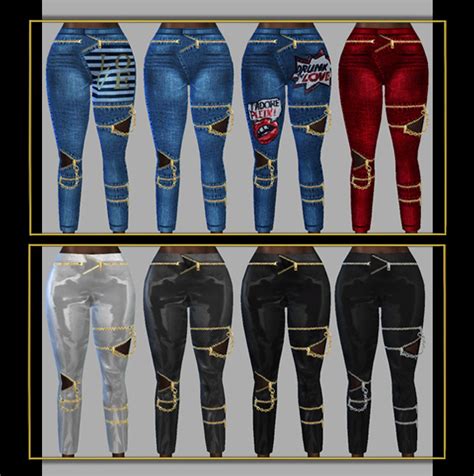 Womens Pants Sims 4 Fusionstyle By Sviatlana Simsworkshop