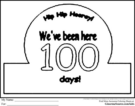 100th Day Of School Coloring Pages And Books 100 Free And Printable