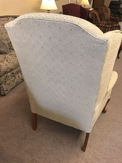 Beige Broyhill Wing Back Chair Delmarva Furniture Consignment