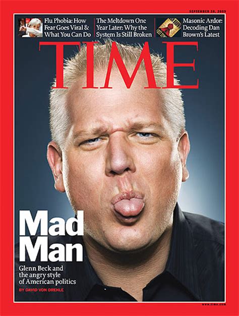 Time Magazine Cover Mad Man Sep 28 2009 Glenn Beck Politics