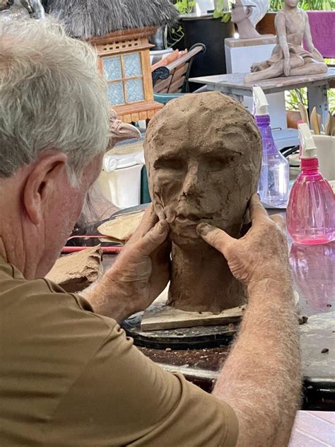 Creative Student Has Just Started To Try His Hand In Sculpting