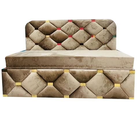 Brown 2 Seater Wooden Foam Sofa Cum Bed For Home At Best Price In