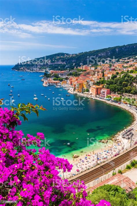 Villefranche Sur Mer France Seaside Town On The French Riviera Stock
