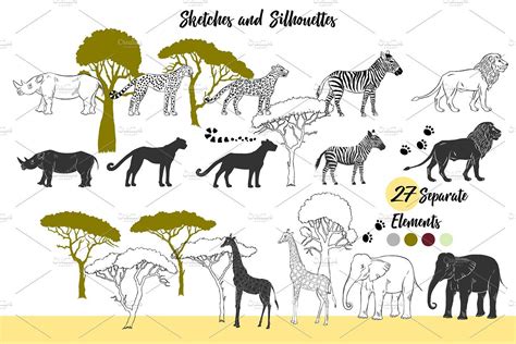 Savanna Animals Clip Art Savanna Animals Animal Clipart Animals