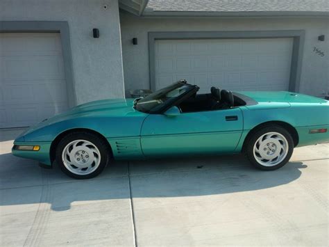1991 Chevrolet Corvette 38500 Miles Turquoise Convhardtop 57l V8 6
