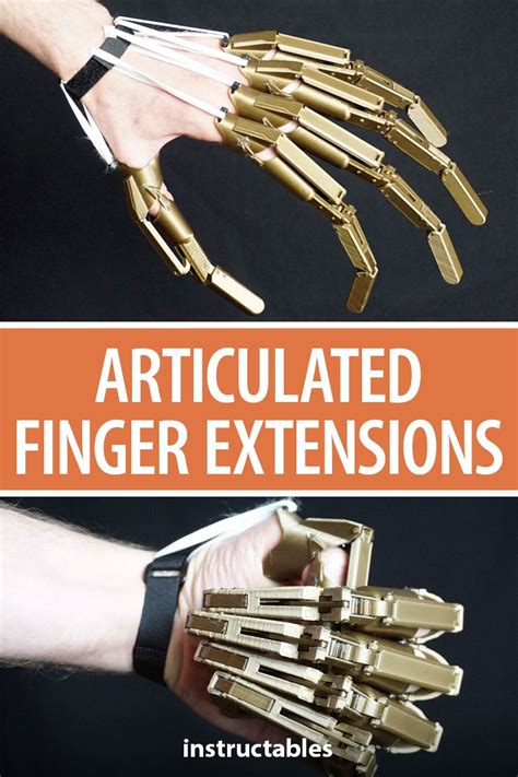 3d Printed Articulated Finger Extensions 3d Printing 3d Printer