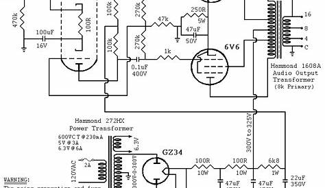 stereo tube amp schematic