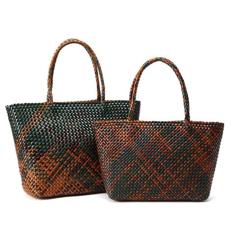 new colorful handmade leather weave luxury handbags women ...