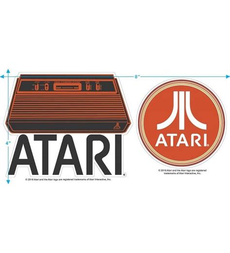 Atari Video Game Retro Logo Vintage Gaming Console T Shirt And Stickers