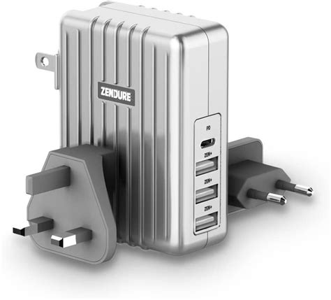 Zendure 4 Port Usb C Wall Charger 45w Pd Charger With A 30w Power Delivery Port Qc 3 0