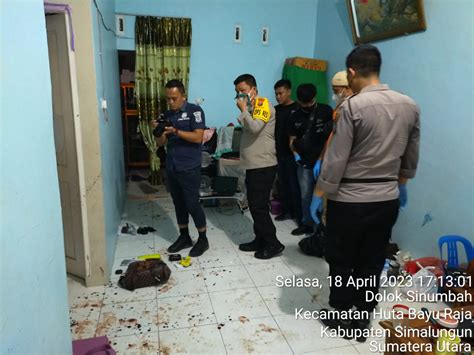 Olah Tkp Penemuan Mayat Pegawai Puskesmas Di Nagori Bandar Korban