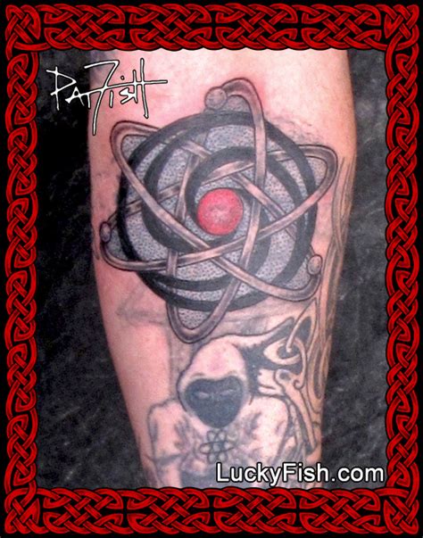 Atomic Spiral Tattoo — Luckyfish Inc And Tattoo Santa Barbara