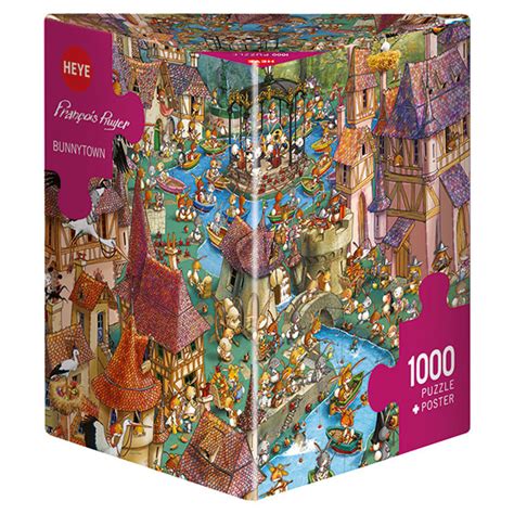 Heye 1000 Piece Puzzle Bugerman Bunnytown Games World