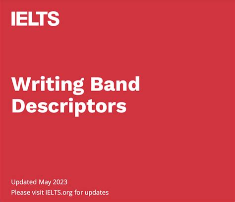 Ielts Writing Task 2 Band Descriptors 2023 A Detailed Breakdown