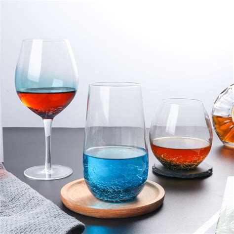 620ml Handmade Clear Lead Free Crystal Wine Glasses