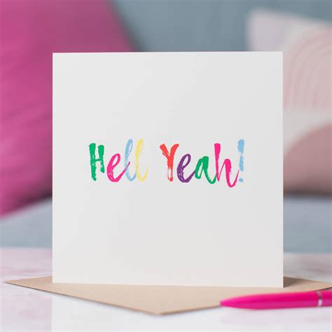 Hell Yeah Card By Equipp