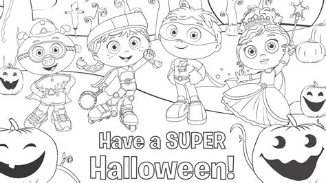 Super Why Coloring Pages To Print