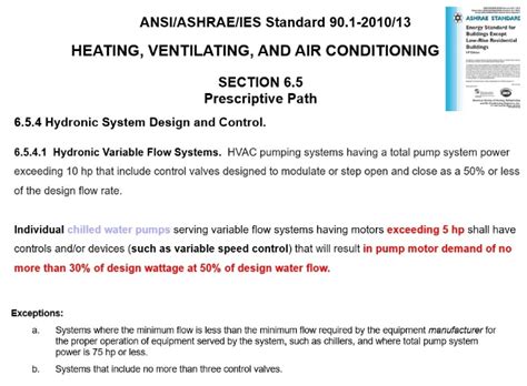 Ashrae 901 20102013 Impact On Variable Speed Pump Control In Chilled