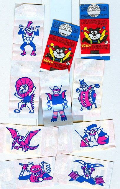 Fusen Gum Bubblegum Tattoos My Childhood Memories Childhood Memories
