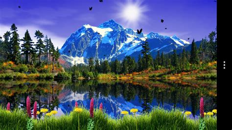 49 Mountain Lake Desktop Wallpaper Wallpapersafari