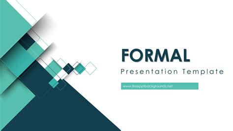 Formal Slides Powerpoint Templates - Aqua / Cyan, Business & Finance ...
