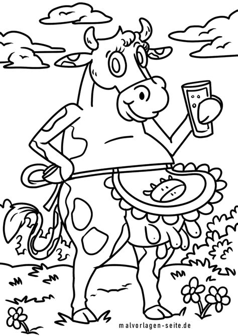 Malvorlage Kuh Kühe Ausmalbild Kostenlos Herunterladen