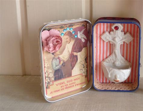 Handmade Catholic Pocket Shrine Portable Saint Altar Religious Etsy