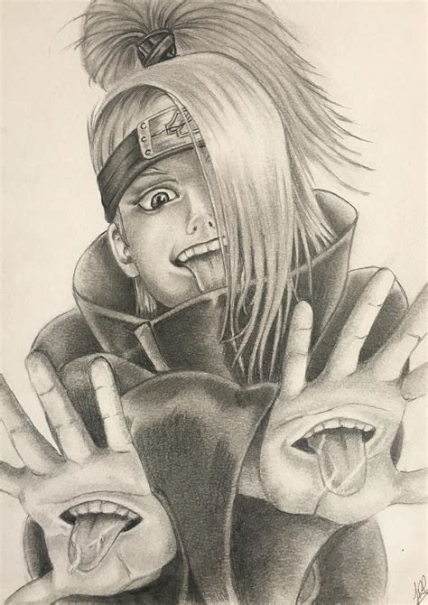 Drawing I Made Of My Favourite Akatsuki Member Deidara Naruto