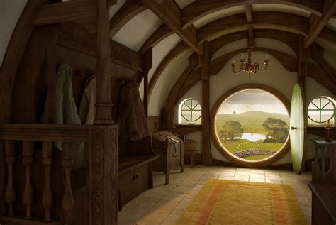 Download Hobbit Width Hole Home Interior Door Wallpaper By Ianstein