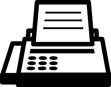 Download Hd Fax Machine Fax Machine Clipart Transparent Png Clip