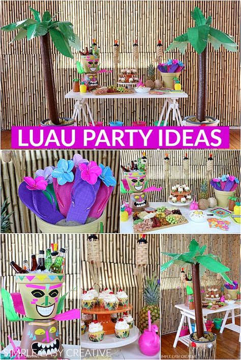 luau party ideas these fun hawaiian luau party ideas are fun and easy make your own palm tr