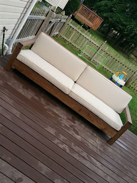 Ana White Simple White Outdoor Sofa Diy Projects