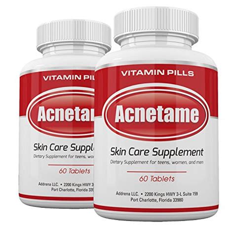 Do vitamins really help your skin? Acnetame 2 Pack- Vitamin Supplements for Acne Treatment ...