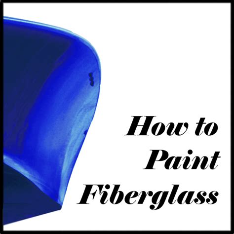 This is what professional painters do. How to Paint Fiberglass
