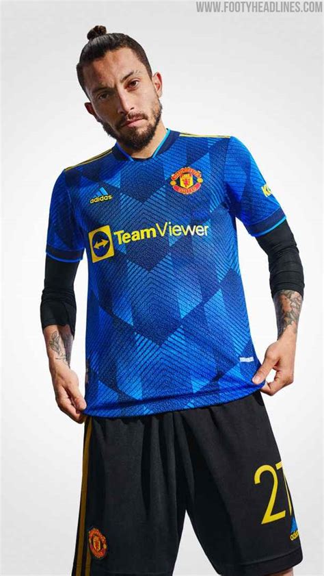 Manchester United 21 22 Third Kit Released Yellow Shorts To Avoid