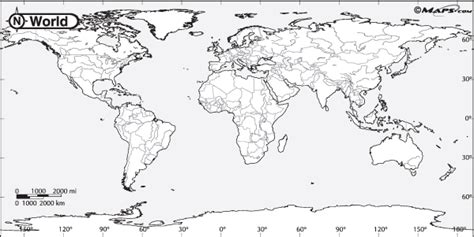 Amin Gitu Loh Blank World Map With Latitude And Longitude Lines