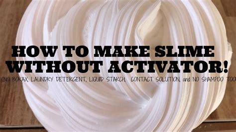 Diy Slime Without Activator How To Make Slime With Wood Glue No
