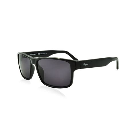 Ferragamo Men S Rectangle Sunglasses Black Gray Men S Designer Sunglasses Touch Of