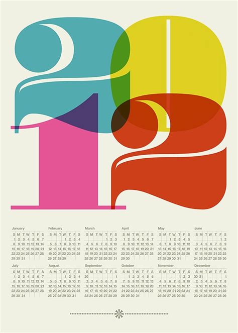 Typography Calendar Typography Calendar Poster Calendar Design