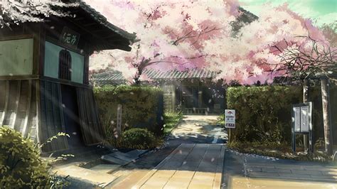 Collection by galaxy sphere reality. Download 1920x1080 Anime Building, Japanese House, Sakura ...