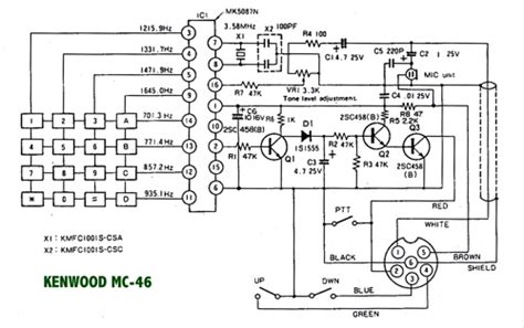 Kenwood Mic Wiring Diagram Wiring Draw