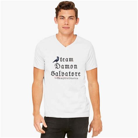 Team Damon Salvatore The Vampire Diaries Cow V Neck T Shirt Customon