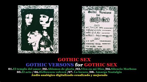 Gothic Sex Gothic Versions Cassette Maqueta 1992 8 Temas Audio